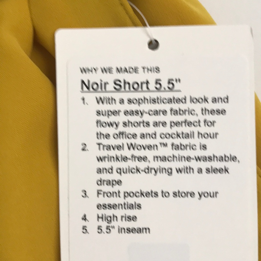 Lululemon Noir Short 5.5" Honeycomb - Picture 2 of 4